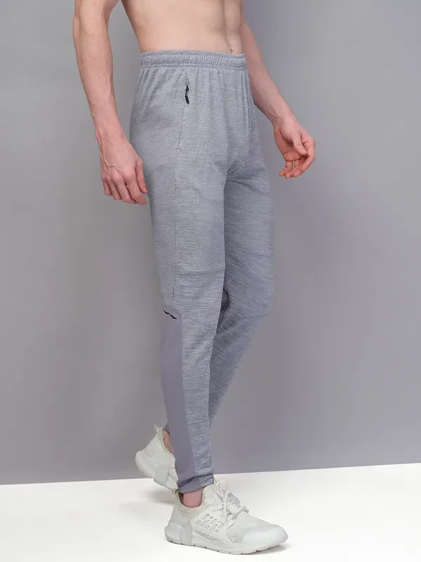 Men Melange Slim Fit Trackpants with TECHNO GUARD - Image 6