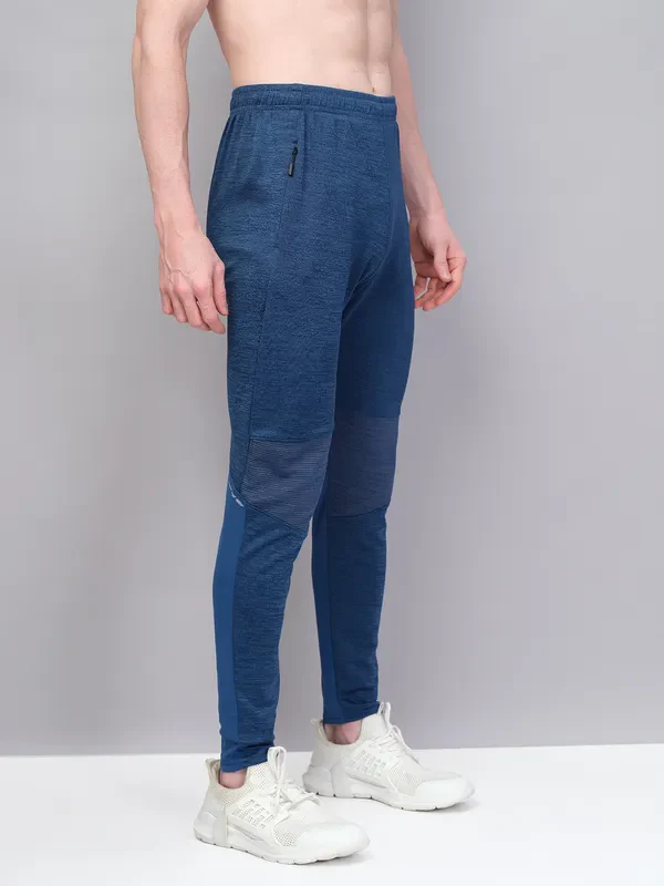 Men Melange Slim Fit Trackpants with TECHNO GUARD - Image 6