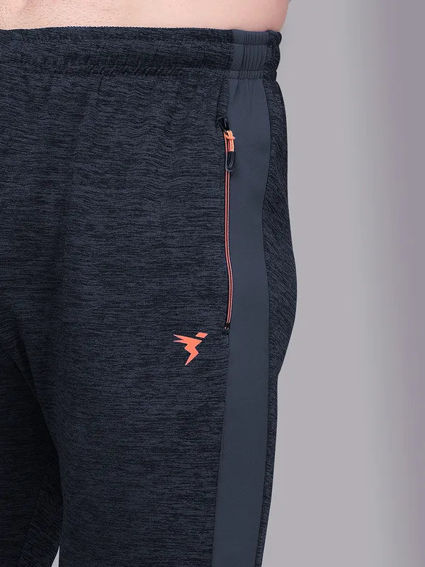 Men Melange Slim Fit Trackpants with TECHNO GUARD - Image 6