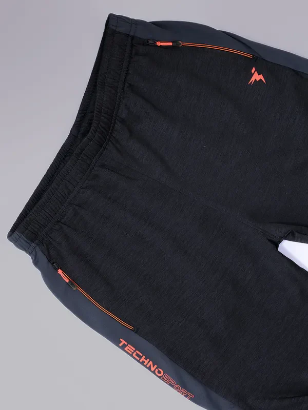 Men Melange Slim Fit Trackpants with TECHNO GUARD - Image 8
