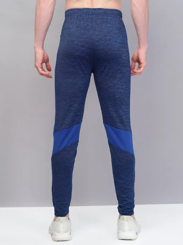 Men Melange Slim Fit Trackpants with TECHNO GUARD - Image 3