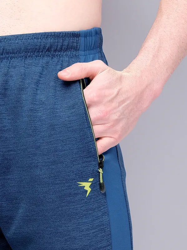 Men Melange Slim Fit Trackpants with TECHNO GUARD - Image 6