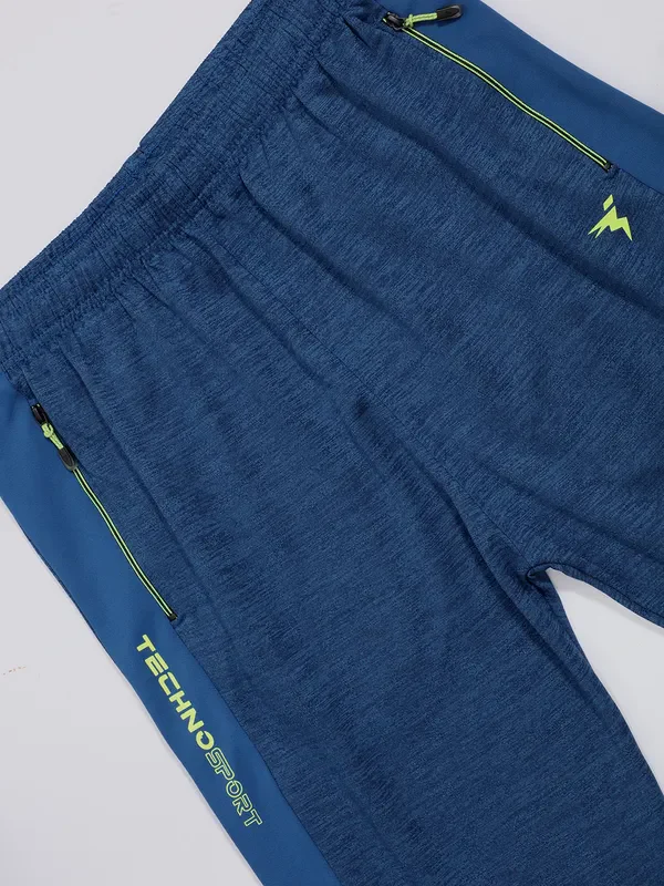 Men Melange Slim Fit Trackpants with TECHNO GUARD - Image 8
