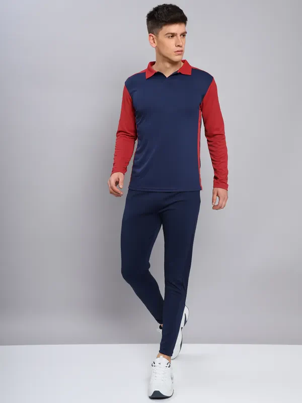 Men Colorblock Slim Fit Polo T-shirt with TECHNO COOL+ - Image 2