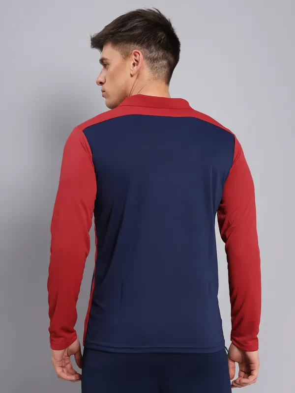 Men Colorblock Slim Fit Polo T-shirt with TECHNO COOL+ - Image 4