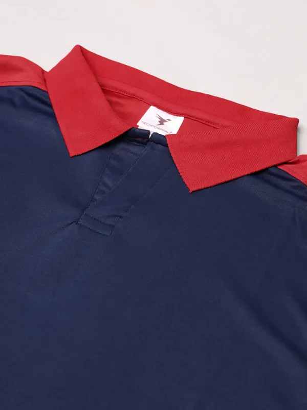 Men Colorblock Slim Fit Polo T-shirt with TECHNO COOL+ - Image 6