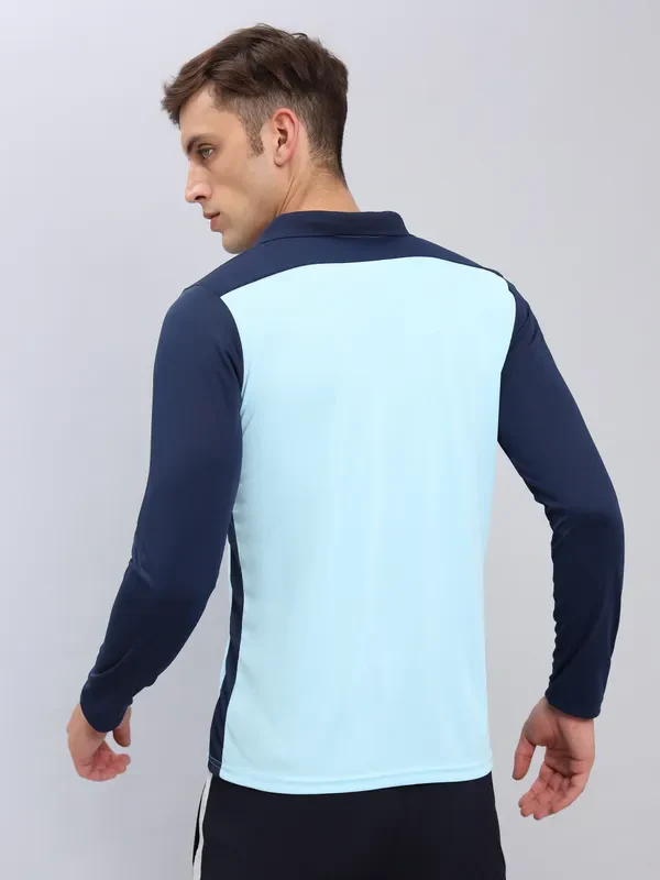 Men Colorblock Slim Fit Polo T-shirt with TECHNO COOL+ - Image 4
