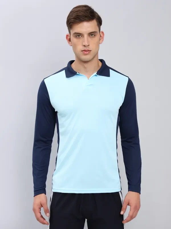 Men Colorblock Slim Fit Polo T-shirt with TECHNO COOL+ - Image 5