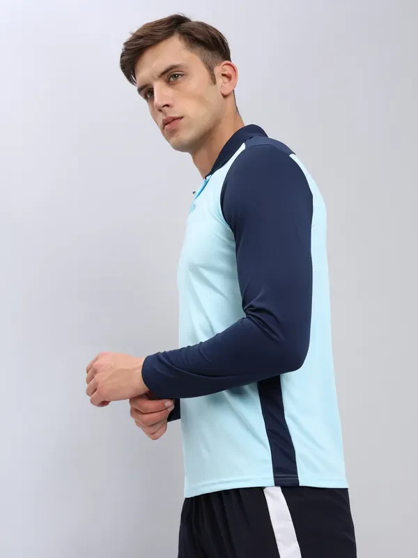 Men Colorblock Slim Fit Polo T-shirt with TECHNO COOL+ - Image 6
