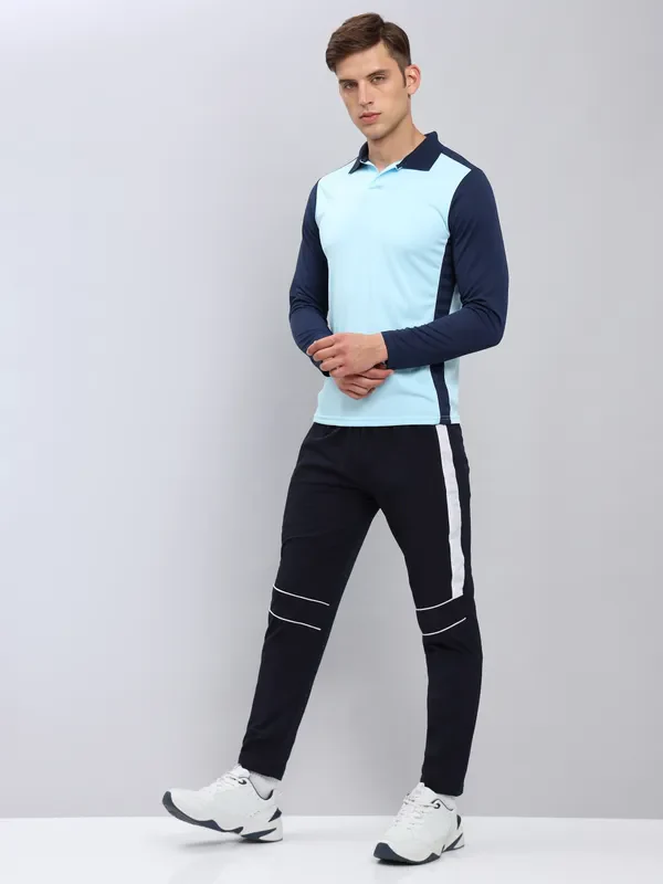 Men Colorblock Slim Fit Polo T-shirt with TECHNO COOL+ - Image 7