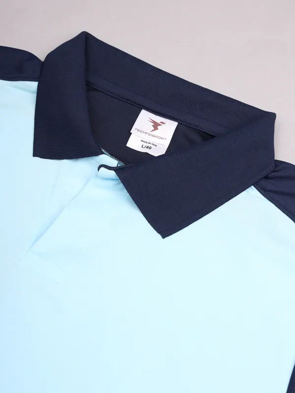 Men Colorblock Slim Fit Polo T-shirt with TECHNO COOL+ - Image 9