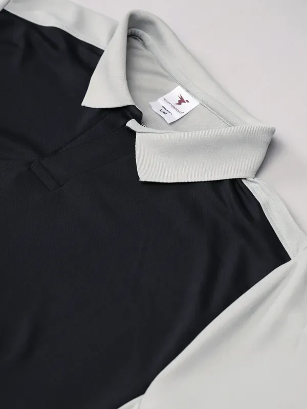 Men Colorblock Slim Fit Polo T-shirt with TECHNO COOL+ - Image 6