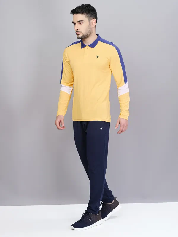 Men Colorblock Slim Fit Polo T-shirt with TECHNO COOL+ - Image 2