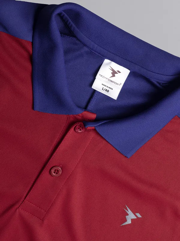 Men Colorblock Slim Fit Polo T-shirt with TECHNO COOL+ - Image 7