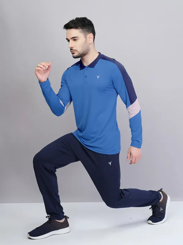 Men Colorblock Slim Fit Polo T-shirt with TECHNO COOL+ - Image 2