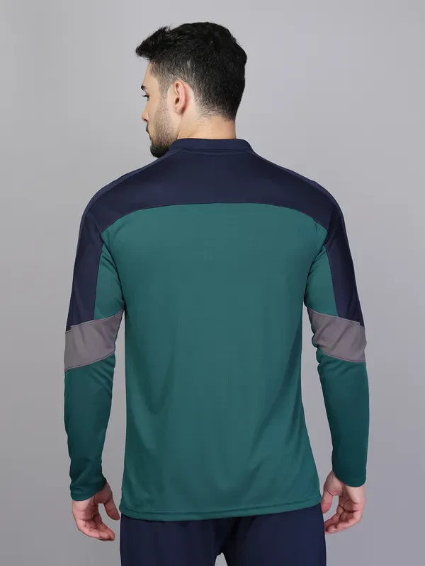 Men Colorblock Slim Fit Polo T-shirt with TECHNO COOL+ - Image 3