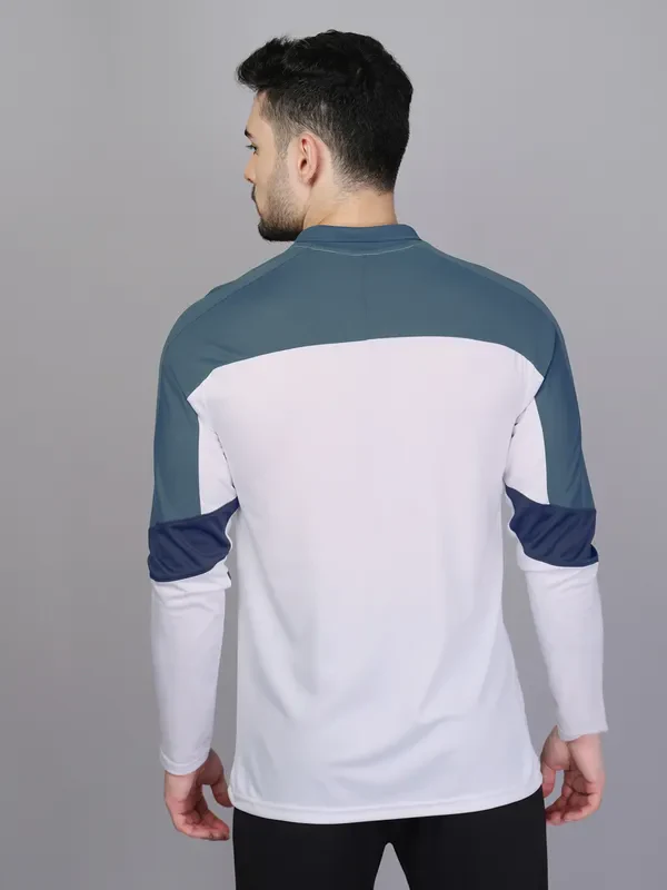 Men Colorblock Slim Fit Polo T-shirt with TECHNO COOL+ - Image 3