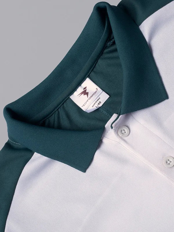 Men Colorblock Slim Fit Polo T-shirt with TECHNO COOL+ - Image 7