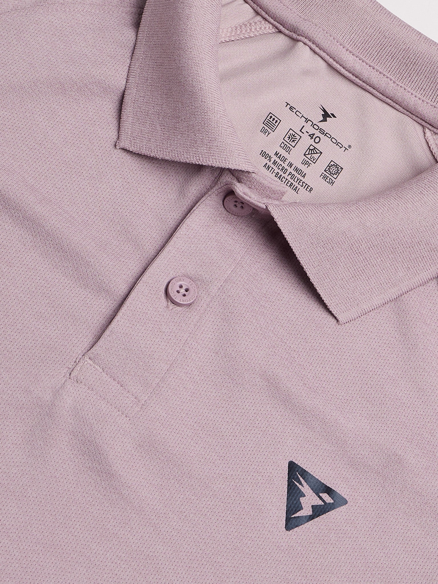 Men Melange Slim Fit Polo T-shirt with DOUBLE COOL - Image 7