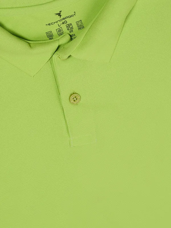 Men Solid Slim Fit Polo T-shirt with MATPIQ - Image 8