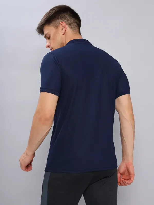 Men Solid Slim Fit Polo T-shirt with MATPIQ - Image 4