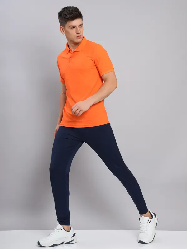 Men Solid Slim Fit Polo T-shirt with MATPIQ - Image 5