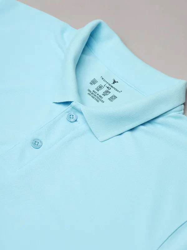 Men Solid Slim Fit Polo T-shirt with MATPIQ - Image 6