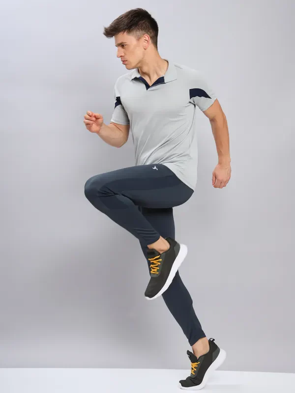 Men Colorblock Slim Fit Polo T-shirt with TECHNO COOL+ - Image 2