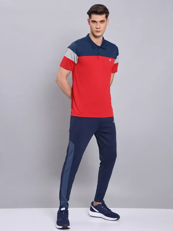 Men Colorblock Slim Fit Polo T-shirt with TECHNO COOL+ - Image 5