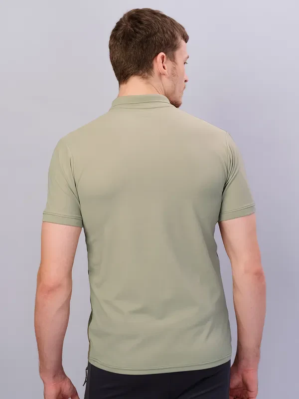 Men Colorblock Slim Fit Polo T-shirt with MATPIQ - Image 3