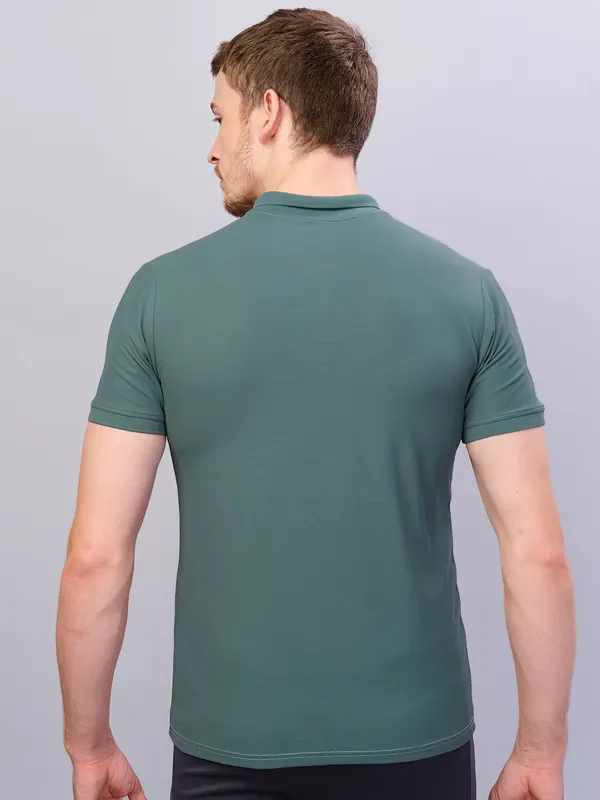 Men Colorblock Slim Fit Polo T-shirt with MATPIQ - Image 3