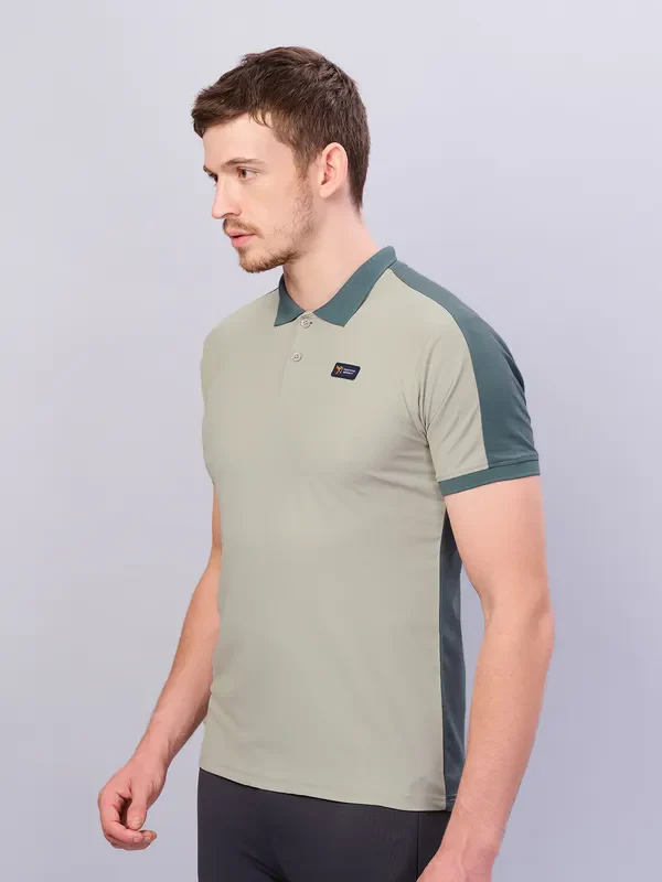 Men Colorblock Slim Fit Polo T-shirt with MATPIQ - Image 6