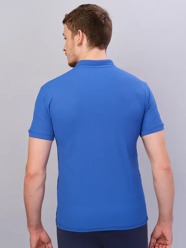 Men Colorblock Slim Fit Polo T-shirt with MATPIQ - Image 3
