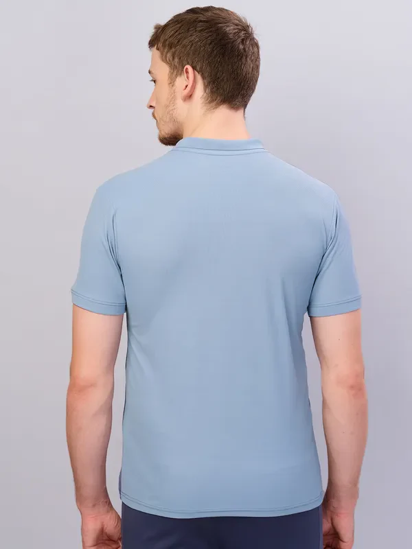 Men Colorblock Slim Fit Polo T-shirt with MATPIQ - Image 3