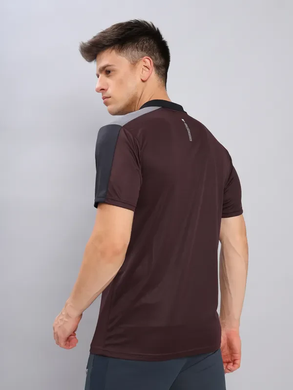 Men Colorblock Slim Fit Polo T-shirt with TECHNO COOL+ - Image 2