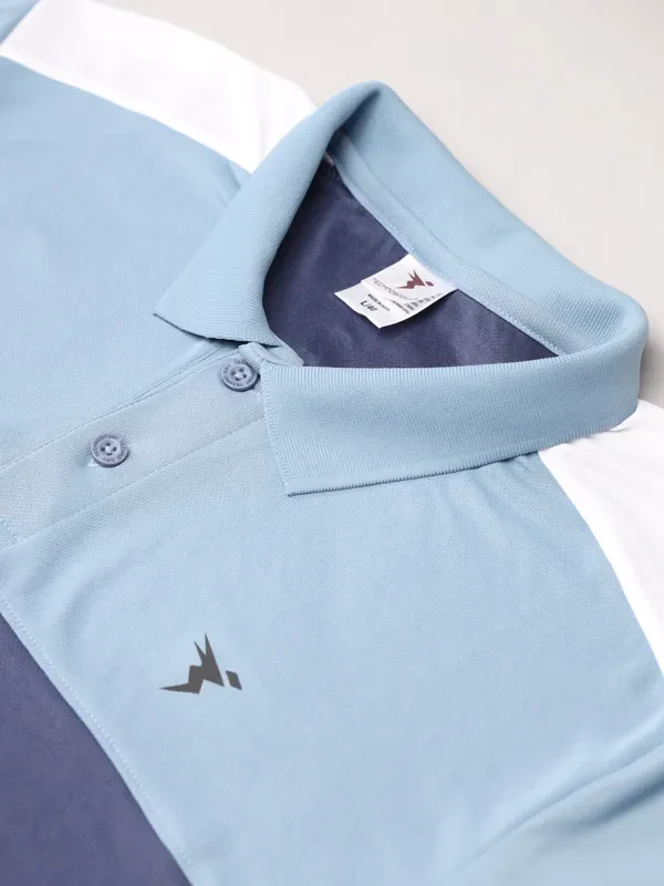 Men Colorblock Slim Fit Polo T-shirt with TECHNO COOL+ - Image 6