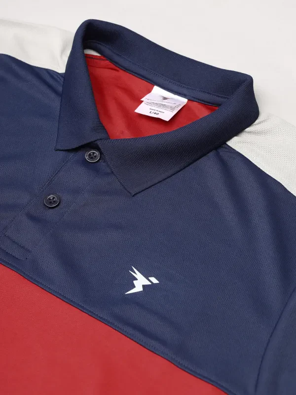 Men Colorblock Slim Fit Polo T-shirt with TECHNO COOL+ - Image 7