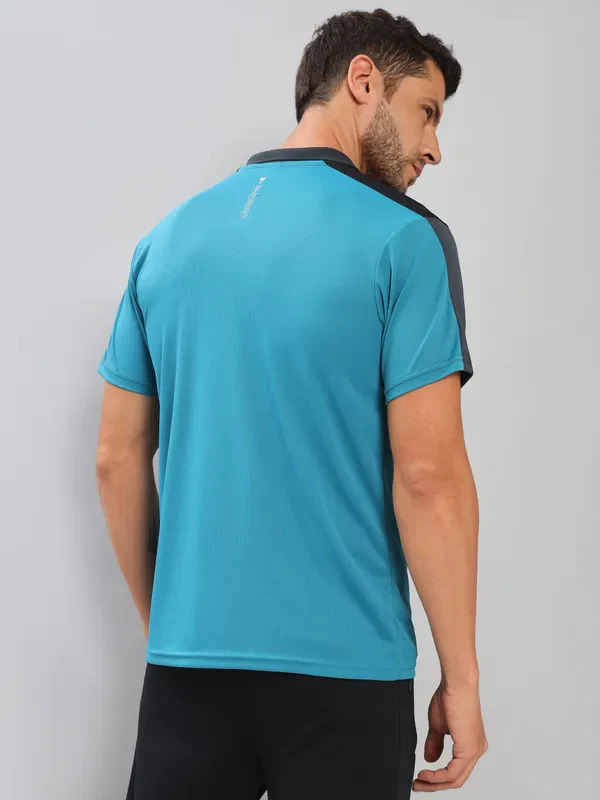 Men Colorblock Slim Fit Polo T-shirt with TECHNO COOL+ - Image 2