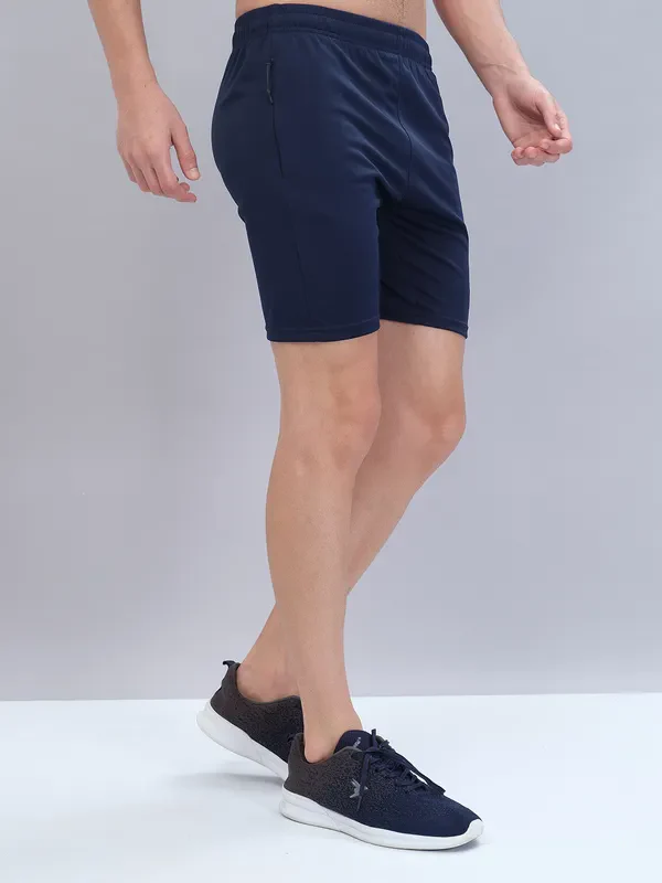 Men Solid Slim Fit Shorts with TECHNO DRY - Image 5