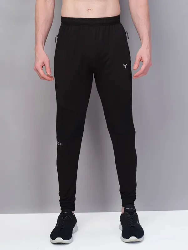 Men Solid Slim Fit Trackpants with TECHNO GUARD - Image 2