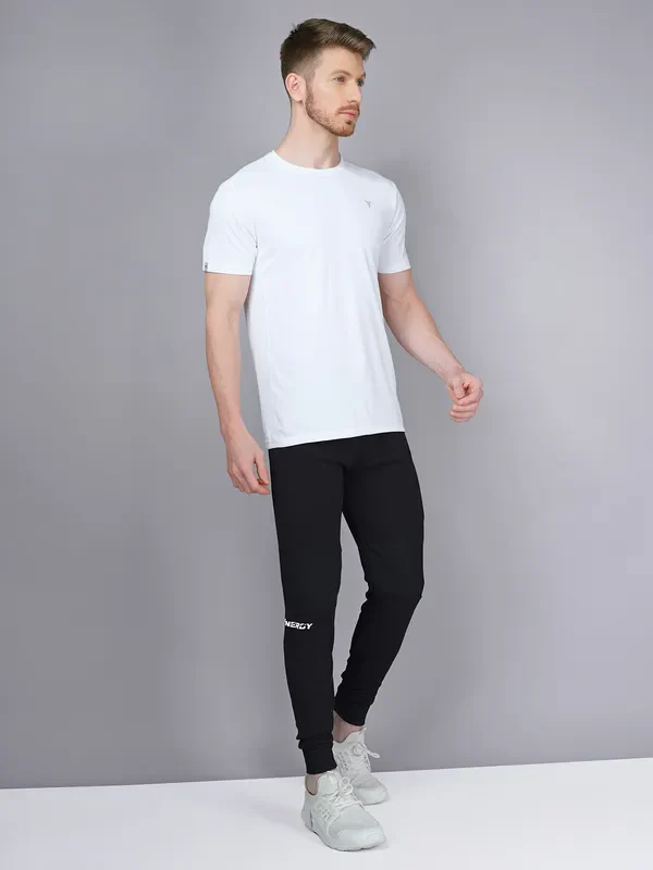 Men Solid Slim Fit Trackpants with TECHNO GUARD - Image 4