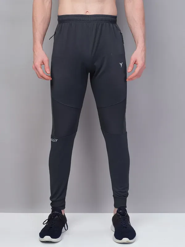 Men Solid Slim Fit Trackpants with TECHNO GUARD