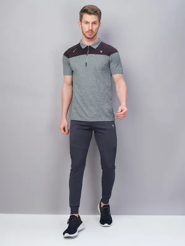 Men Solid Slim Fit Trackpants with TECHNO GUARD - Image 4