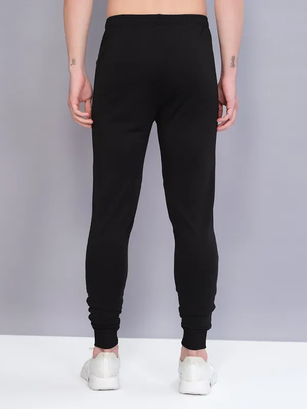 Men Solid Slim Fit Trackpants with TECHNO GUARD - Image 3