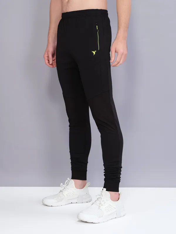 Men Solid Slim Fit Trackpants with TECHNO GUARD - Image 4