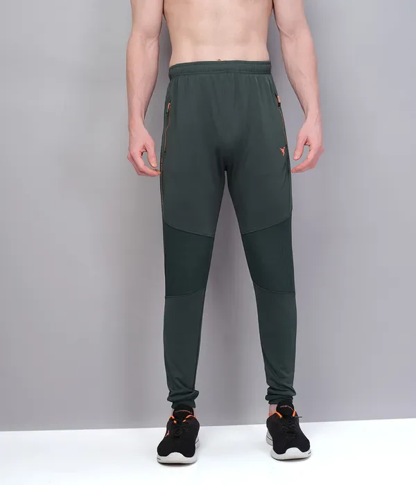 Men Solid Slim Fit Trackpants with TECHNO GUARD - Image 2
