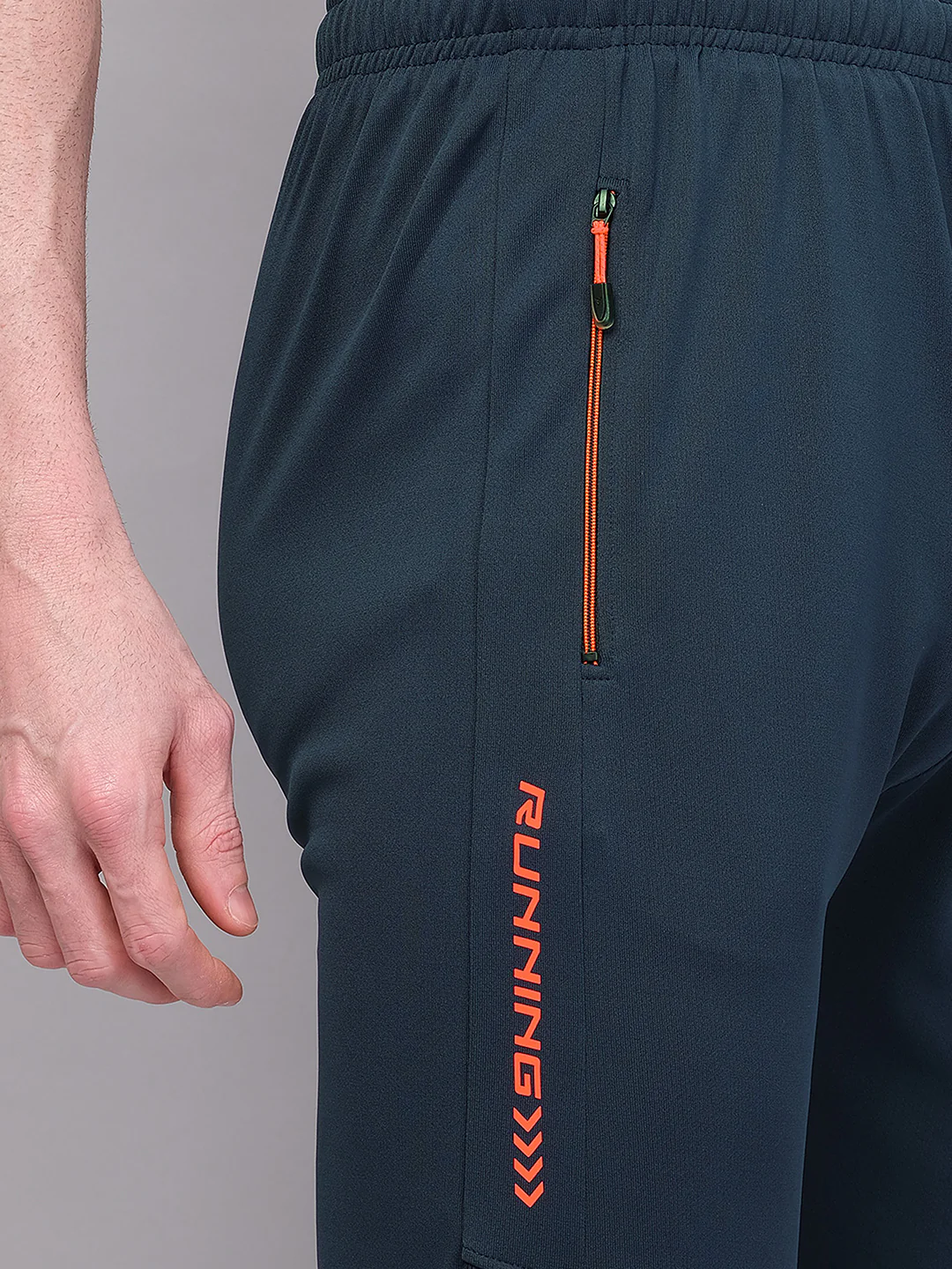 Men Solid Slim Fit Trackpants with TECHNO GUARD - Image 9