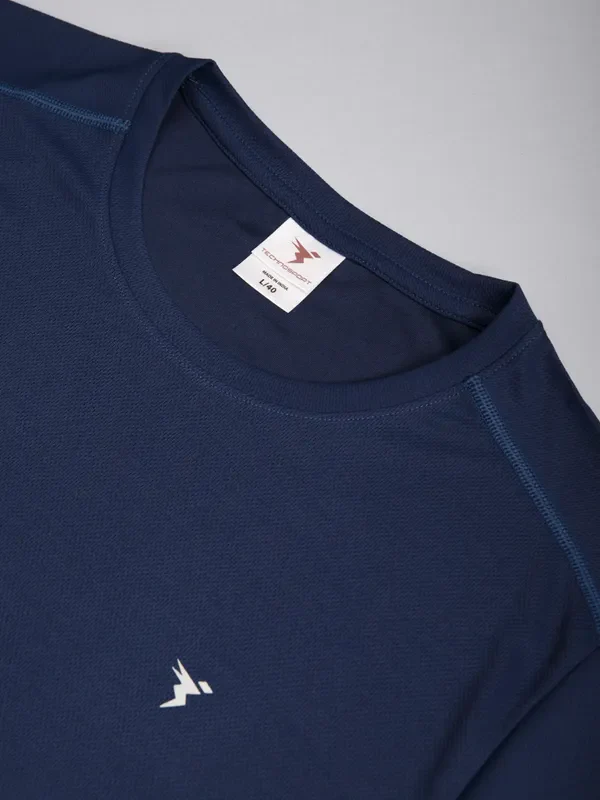 Men Solid Slim Fit Crew Neck T-shirt with TECHNO COOL+ - Image 9