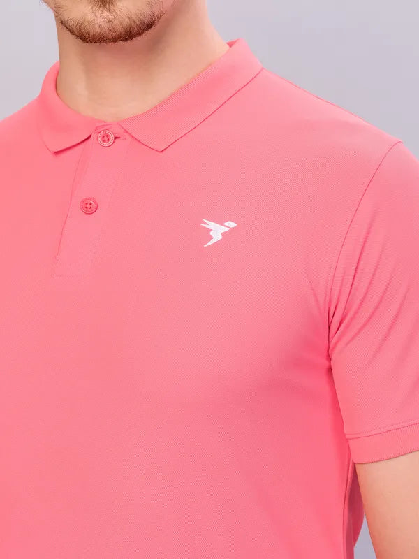 Men Solid Slim Fit Polo T-shirt with MATPIQ - Image 5