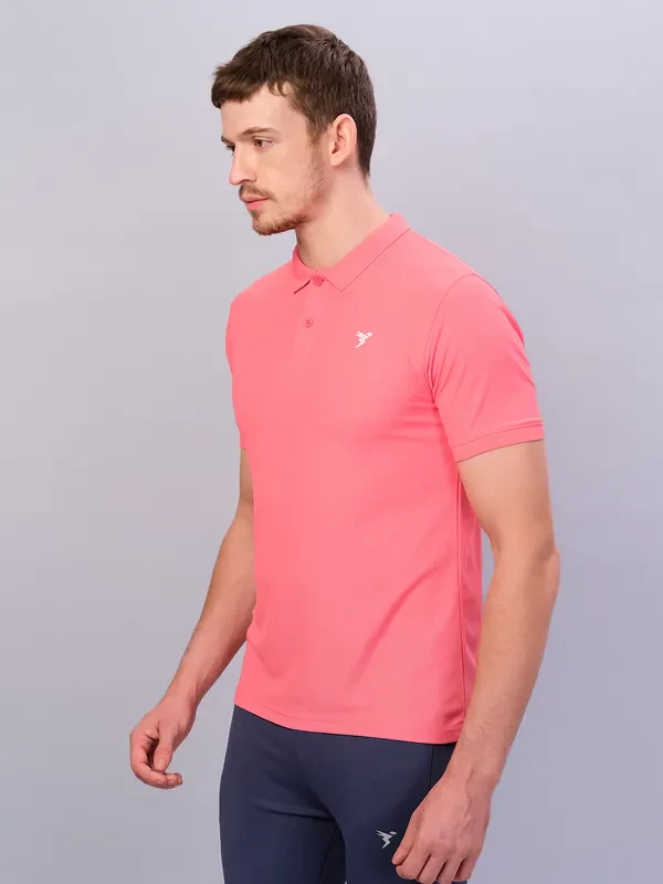 Men Solid Slim Fit Polo T-shirt with MATPIQ - Image 6